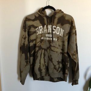 Bleach dyed Branson hoodie